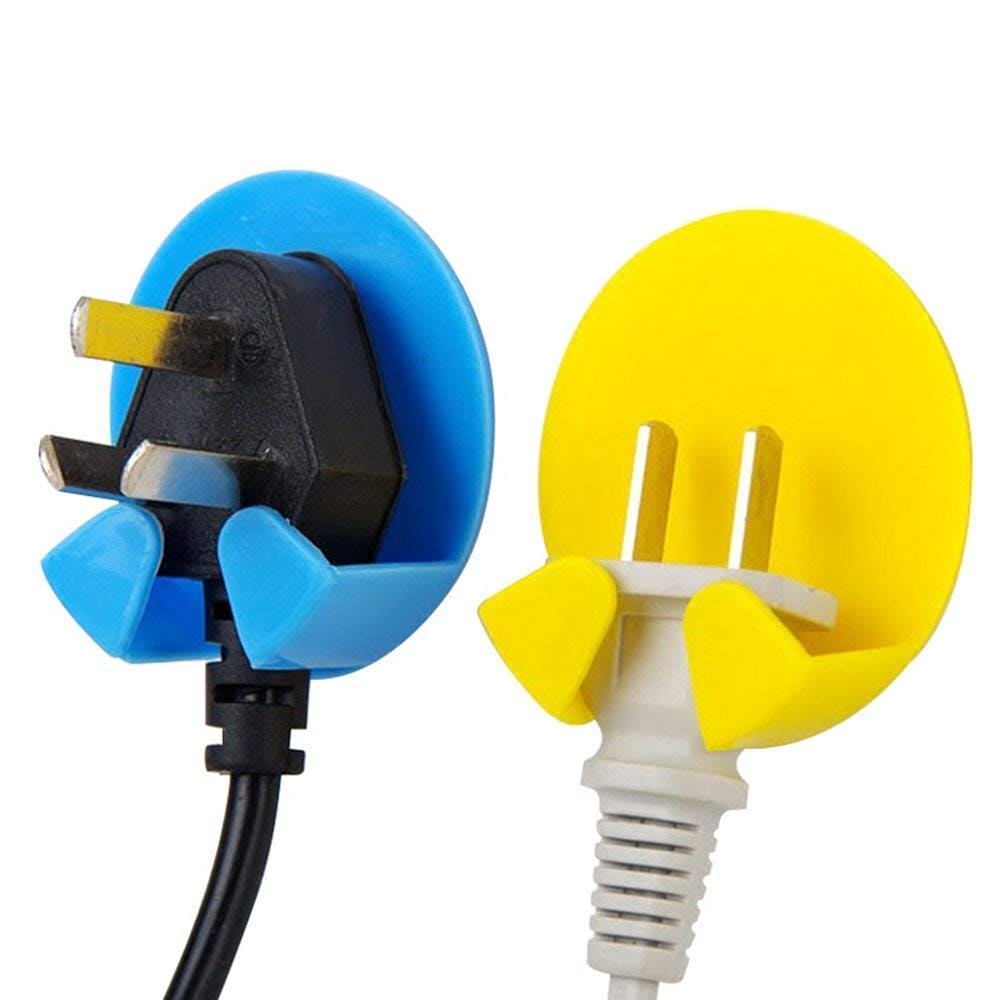Set Of 2 Cuddle Hook, Self Adhesive Plug Holder, Multipurpose Wall Hook, Wall Plug Hook Bracket, Punch Power Cord Socket Hook, Household Practical Gum Hooks Set Of 2 Cuddle Hook, Self Adhesive Plug Holder, Multipurpose Wall Hook, Wall Plug Hook Bracket, Punch Power Cord Socket Hook, Household Practical Gum Hooks